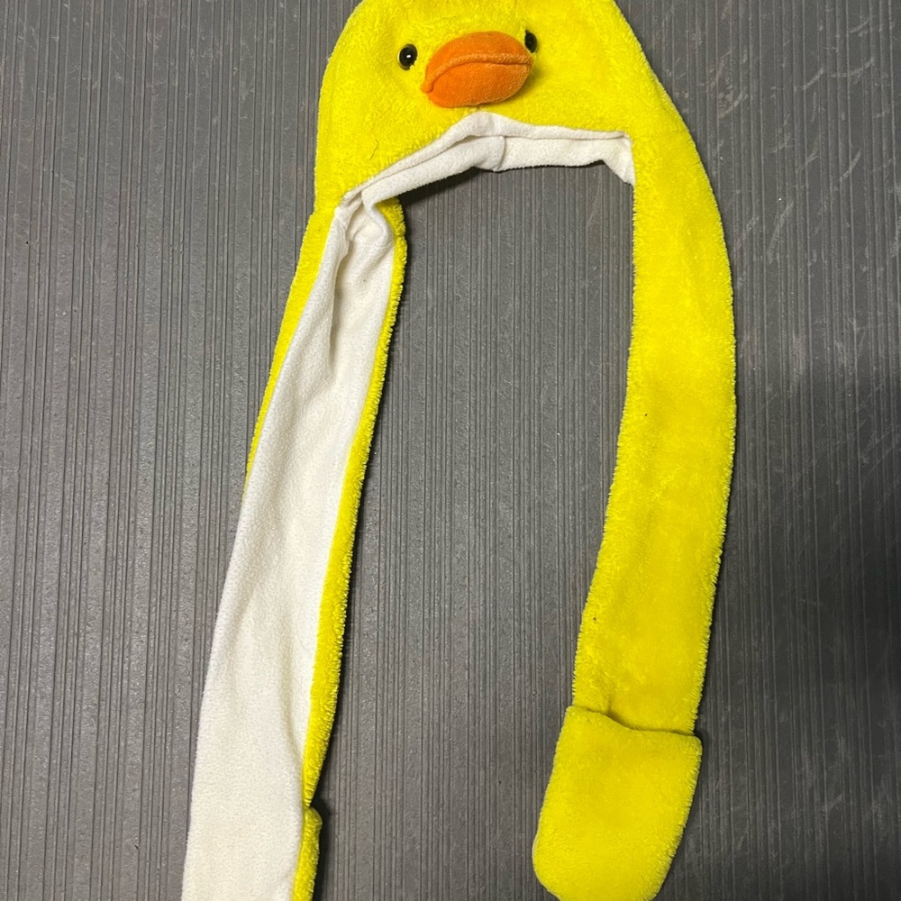Yellow Duck Plush Hat